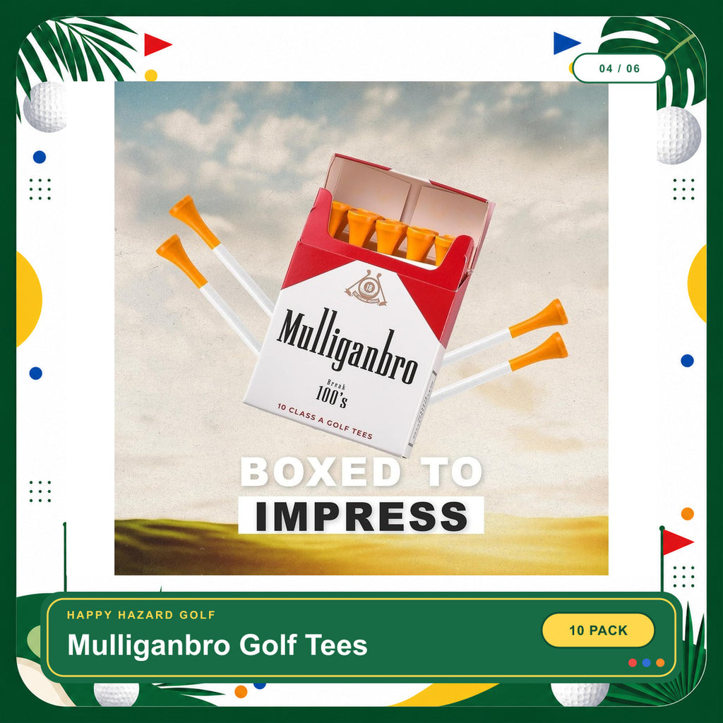 - Funny Golf Tees – Mulliganbro 10 Pack - Funny Golf Gift for Men - Parody Golf Accessories - Cool Novelty Tees for Golfers - Golf Gag Gift