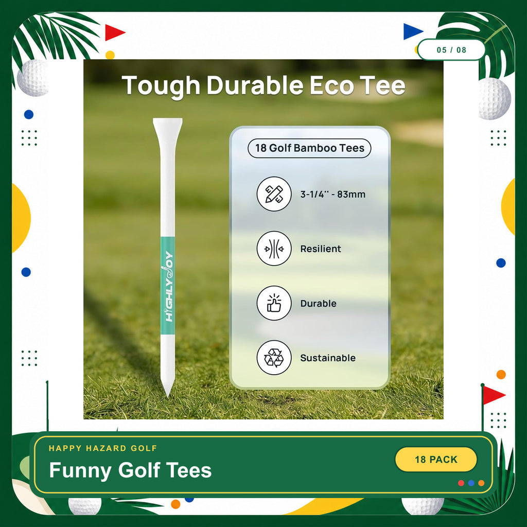 Funny Golf Tees for Men 18 Pack 3 1/4'' | Cool Golf Accessories for Men, Funny Golf Gifts for Men & Him, Unique Golf Birthday Gifts for Men