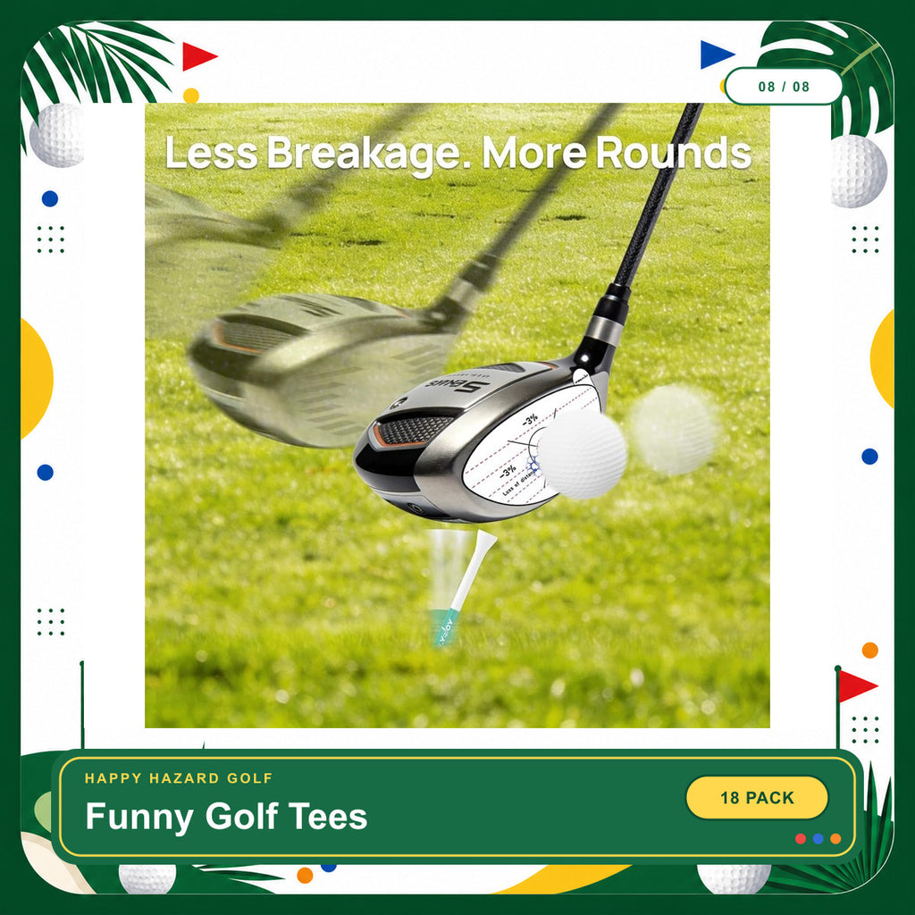 Funny Golf Tees for Men 18 Pack 3 1/4'' | Cool Golf Accessories for Men, Funny Golf Gifts for Men & Him, Unique Golf Birthday Gifts for Men