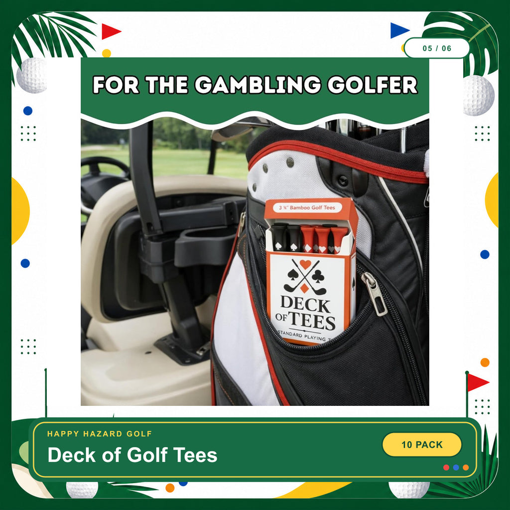 Funny Golf Tees | Golf Accessories for Men | Top Golf Gifts for Men & Unique Golf Gifts for Golfers | Premium Golf Stuff & Golf Bag Accessories | Wooden Bamboo Tees