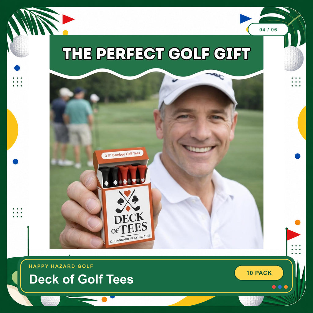 Funny Golf Tees | Golf Accessories for Men | Top Golf Gifts for Men & Unique Golf Gifts for Golfers | Premium Golf Stuff & Golf Bag Accessories | Wooden Bamboo Tees