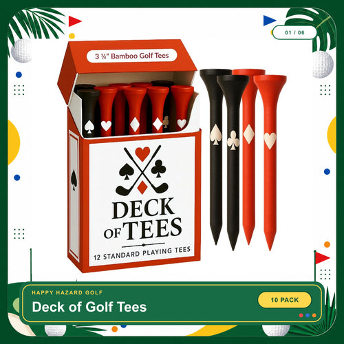 Funny Golf Tees | Golf Accessories for Men | Top Golf Gifts for Men & Unique Golf Gifts for Golfers | Premium Golf Stuff & Golf Bag Accessories | Wooden Bamboo Tees
